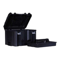 Ανθεκτική και συμπαγής για εύκολη μεταφορά και υψηλή ανθεκτικότητα. Μπορεί να συνδυαστεί με άλλα προϊόντα της σειράς TSTAK. Εργαλείο κουτί μεγάλης χωρητικότητας για αποθήκευση μεγάλων μηχανημάτων. Ανετη λαβή δύο υλικών.
Αφαιρούμενη παλέτα για μικρότερα εργαλεία και εξαρτήματα στο εσωτερικό. Δυνατότητα τοποθέτησεις λουκέτου.
Κλίπ κούμπωμα από ανοξείδωτο μέταλλο για την ασφάλεια και την προστασία των εργαλείων σας. Διαστάσεις: 44x30,15x33,2cm. Χωρητικότητα: 23 Lt. Μέγιστο φορτίο: 30 kg. / FMST1-71971 Ανθεκτική και συμπαγής για εύκολη μεταφορά και υψηλή ανθεκτικότητα. Μπορεί να συνδυαστεί με άλλα προϊόντα της σειράς TSTAK. Εργαλείο κουτί μεγάλης χωρητικότητας για αποθήκευση μεγάλων μηχανημάτων. Ανετη λαβή δύο υλικών.
Αφαιρούμενη παλέτα για μικρότερα εργαλεία και εξαρτήματα στο εσωτερικό. Δυνατότητα τοποθέτησεις λουκέτου.
Κλίπ κούμπωμα από ανοξείδωτο μέταλλο για την ασφάλεια και την προστασία των εργαλείων σας. Διαστάσεις: 44x30,15x33,2cm. Χωρητικότητα: 23 Lt. Μέγιστο φορτίο: 30 kg. / FMST1-71971