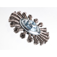 Συρματόβουρτσα με ατσάλινη καμπάνα στριφτή για γωνιακό τροχό Μ14 με διάμετρο 115mmX22.2 / STA36070-XJ