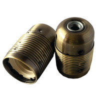 El327934 | Ντουι Vintage e27 Σιδερενιο-Σπειρωμα-2ροδελες | Χρυσο Μπρονζε Γυαλιστερο