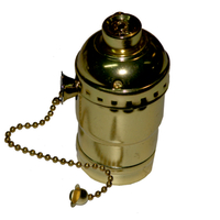 El427909 | Ντουι Vintage e27 Σιδερενιο-Αλυσιδα Διακοπτακι | Χρυσο Γυαλιστερο