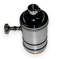 El427914 | Ντουι Vintage e27 Ορειχ/νο-Γυριστο Διακοπτακι|νικελ Γυαλιστερο