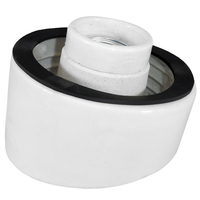 705 | Αρματουρα Πορσελανης Κυρτη ε27 - Κομπλε με Λαστιχο