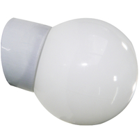 708 | σετ Αρματουρα Πορσελανης Κυρτη ε27 με Γυαλι φ14 Οπαλινα (203+705)