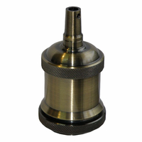 El427919 | Ντουι Vintage e27 Αλουμινιου-με Ροδελα-Εσωτ.πλαστικο|καφε Πατινα Γυαλιστερο