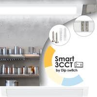 EL195111 | LED FLAT BATTEN 18W|3CCT dip switch|1800lm|600x76xh25mm|{enjoysimplicity}™