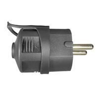 ELP43002 | ΦΙΣ SCHUKO 16Α ΜΕ ΛΑΒΗ ΑΡΣΕΝΙΚΟ ΘΕΡΜΟΠΛΑΣΤΙΚΟ IP20 ΜΑΥΡΟ
