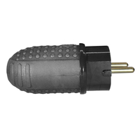 ELP46002 | ΦΙΣ SCHUKO 16Α ΛΑΣΤΙΧΕΝΙΟ ΑΡΣΕΝΙΚΟ IP44 ΜΑΥΡΟ