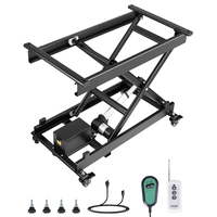 VEVOR 71 cm Electric Lift Table Single Scissor Lifting Platform 150 kg 4 Wheels