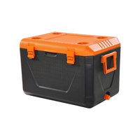 VEVOR Portable Cooler 63 QT Insulated Cooler 90 Can Capacity with Cup Holder