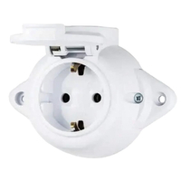 ANTIQUE GERMAN SOCKET WITH COVER 16А 250V IP44 WH