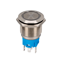 ΜΠΟΥΤΟΝ ΣΤΡΟΓΓΥΛΟ ΜΕ ΛΥΧΝΙΑ LED EL-2211DZR 1NO+1NC IP65 ΚΟΚΚΙΝΟ