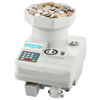 VEVOR Coin Counter Professional Οθόνη LED Διαλογής νομισμάτων Χωράει έως και 11000 νομίσματα