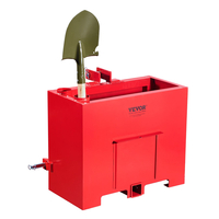 VEVOR Ballast Box 3 Point Κατηγορία 1 Tractor Quick Tach Hitch Αντίβαρο κόκκινο
