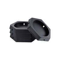 RV Leveling Pads 5000lbs 4 Pcs Rubber Trailer Jack Pads για 10" στρογγυλά πόδια