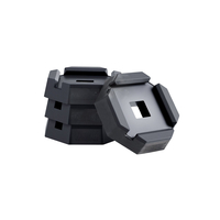 RV Leveling Pads 5000 lbs 4 Pcs Rubber Trailer Jack Pads 5,5" τετραγωνικά πόδια