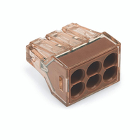WAGO 773 CONNECTOR, 6 RIGID CONDUCTORS 1,5-4 MM2