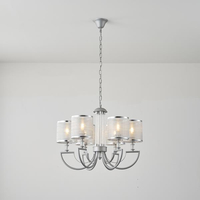 ΦΩΤΙΣΤΙΚΟ ΚΡΕΜΑΣΤΟ ΜΕΤΑΛΛΟ-ΥΦΑΣΜΑ 6ΦΩΤΟ 6XE14 MAX 15W 450X630mm ARTE ILLUMINA KRISTALLO