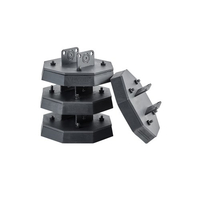 RV Leveling Pads 5000 lbs 4 Pcs Rubber Trailer Jack Pads Scissor Jack Feet