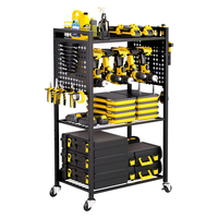 VEVOR 4-επιπέδων Tool Organizer Cart on Wheels 150 lbs Garage Cart for Workshop