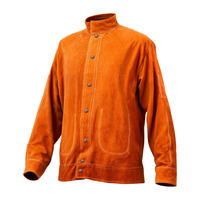 Μπουφάν συγκόλλησης VEVOR ανθεκτικό στη φλόγα, δερμάτινο μπουφάν συγκόλλησης βαρέως τύπου, μέγεθος M