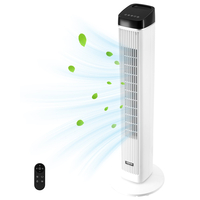 VEVOR 40" ταλαντευόμενος ανεμιστήρας πύργου 9H Timer 22 ft/s ταχύτητα με τηλεχειριστήριο