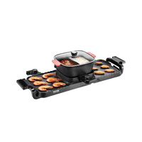 VEVOR Hot Pot με Γκριλ Ηλεκτρικό BBQ 2300W 2 σε 1 χωρίς καπνό με αφαιρούμενη κατσαρόλα