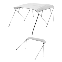 VEVOR 4 Μπλουζάκια Μπιμίνι Boat Bow 96"Lx(85"-90")W x 54"H Τέντα κουβούκλιο ανοιχτό γκρι