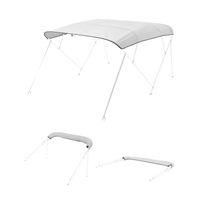 VEVOR 4 Μπλούζες Μπιμίνι Bow Bow 96"Lx(91"-96")W Ανταλλακτικό πάνω μέρος τέντας ανοιχτό γκρι