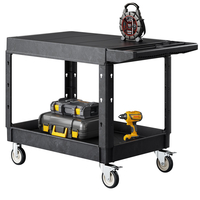 VEVOR 2-shelf Utility Cart 550 lbs 37 x 25,4 ιντσών Cart Service with Wheels