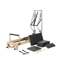 VEVOR Pilates Reformer Ξύλινο μηχάνημα Pilates Εξοπλισμός γυμναστικής για το σπίτι