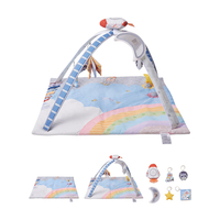 VEVOR Baby Play Gym Mat Tummy Time Activity Mat με 6 Sensory Toy 35,0" x 35,0