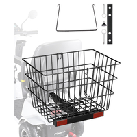VEVOR Scooter Rear Basket Καλάθι βαρέως τύπου Mobility with Handle 1 in Receiver