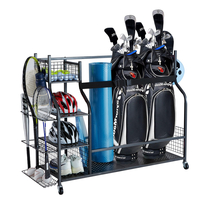 VEVOR Golf Storage Garage Organizer 3 Βάση για τσάντες γκολφ Club Rack Ball Cart