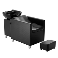 VEVOR Shampoo Backwash Chair Salon & Spa Hair Washing Station με φαρδύ υποπόδιο