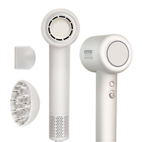 Πιστολάκι μαλλιών υψηλής ταχύτητας VEVOR 105000 RPM 200 εκατομμύρια αρνητικά ιόντα 3 θερμοκρασίες & 2 ταχύτητες