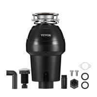 VEVOR Garbage Disposal 1,25 HP Continuous Food Waste Disposer 4060RPM EZ Connect
