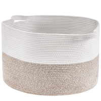 VEVOR Καλάθι αποθήκευσης βαμβακερό σχοινί 87L Καλάθι υφαντό κουβέρτα 20 x 20 x 14 in