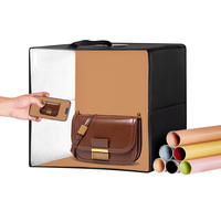 VEVOR 12" x 12" Photo Studio Light Box 3000-5600K 6 έγχρωμα σκηνικά διπλής όψης