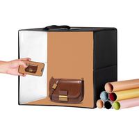 VEVOR 16" x 16" Photo Studio Light Box 3000-5600K 6 έγχρωμα σκηνικά διπλής όψης