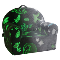 Καρέκλα VEVOR για νήπια Glow in the Dark βελούδινη καρέκλα μωρού Έπιπλα αίθουσα παιχνιδιών γκρι