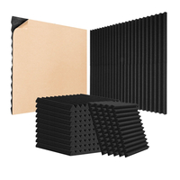 VEVOR Acoustic Foam Panels 48 Pack 12 x 12 x 1 in Adhesive for Wall Cails