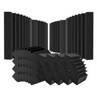 VEVOR Acoustic Foam Panels 4 Pack 16,5 x 6,3 x 12 in Adhesive for Wall Cails