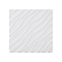 VEVOR 3D Πάνελ Τοίχου 12 Συσκευασίας 19,7x19,7&#039;&#039; PVC 32 τετραγωνικών μέτρων κάλυψης Wave ματ Λευκό