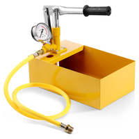 Υδροστατική δοκιμαστική αντλία VEVOR, Max 25 bar/362 PSI, Χειροκίνητο κιτ μέτρησης πίεσης νερού υδραυλικής μονής βαλβίδας με μετρητή Δεξαμενή νερού 5L, σωλήνας 1 m με εξωτερικό σύνδεσμο σπειρώματος 1,27 cm για αγωγό