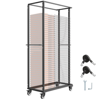 Πτυσσόμενο καρότσι VEVOR για 60 καρέκλες με ροδάκια/ασφαλιζόμενες ρόδες 500LBS