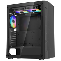 Θήκη VEVOR για gaming PC μεσαίου πύργου ATX, κουτί με 3 ανεμιστήρες ARGB 120 mm