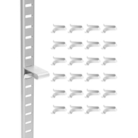 Κλιπ ραφιών VEVOR, 40 τεμάχια ρυθμιζόμενα κλιπ ραφιών από ατσάλι για πυλώνες