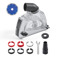 Κάλυμμα σκόνης κοπής VEVOR για γωνιακούς λειαντήρες 4-5 ιντσών με τροχό λείανσης 5 ιντσών