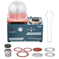 Μηχανή χύτευσης κενού VEVOR 290W Ισχύς 3CFM με αντλία και καμπάνα για κοσμήματα