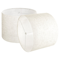 VEVOR Σετ 2 αμπαζούρ για τύμπανο, 13 x 13 x 10 ίντσες, μεσαίου μεγέθους, στρογγυλό (ανοιχτό λινό)